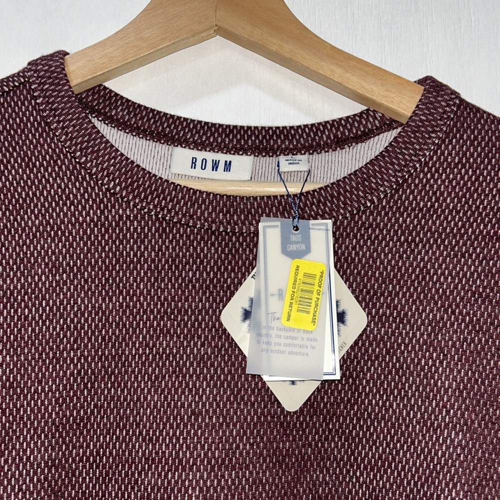 ROWM MENS CREW NECK LONG SLEEVE TEES Sz LG NEW - Picture 5 of 7
